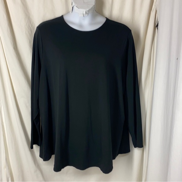 J. Jill Tops J Jill Pure Jill 4x Black Pima Stretch Cotton